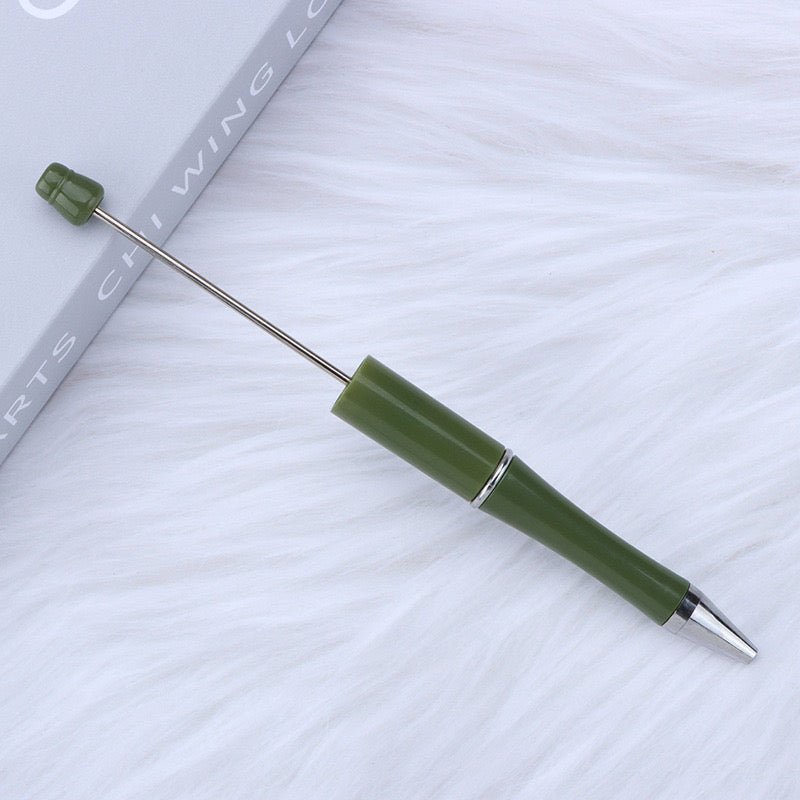 153C.Green Beadable DIY pen - Romo bead